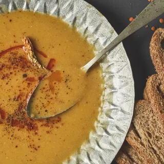 Red Lentil Soup on Chicken Stock